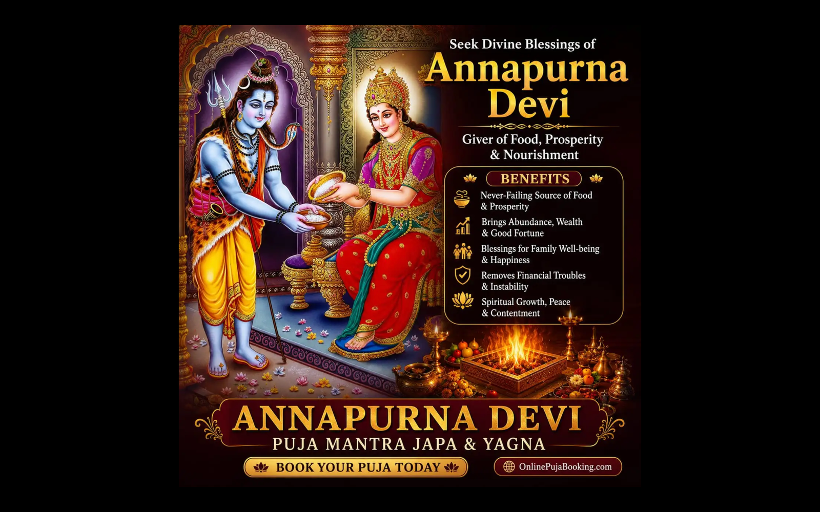 Annapurna Devi Puja Mantra Japa &amp; Yagna,