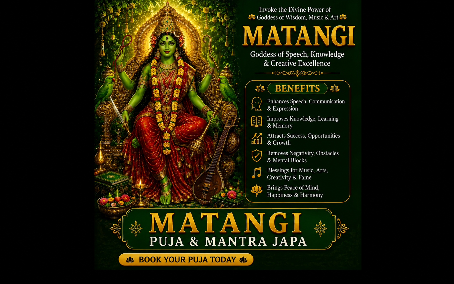 Matangi Puja &amp;amp; Mantra Japa &amp;amp; homam